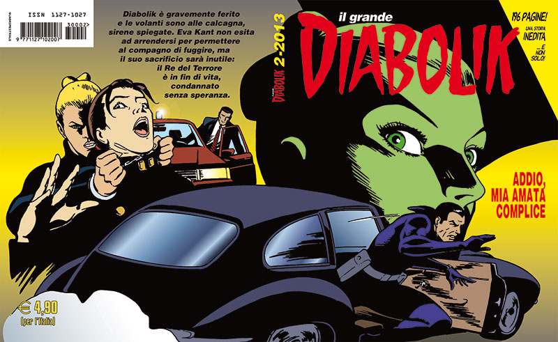 Cover Diabolik il Grande II-2013<br>disegni di Emanuele Barison, colori di Agnese Storer<br><i>(c) 2013 Astorina</i>