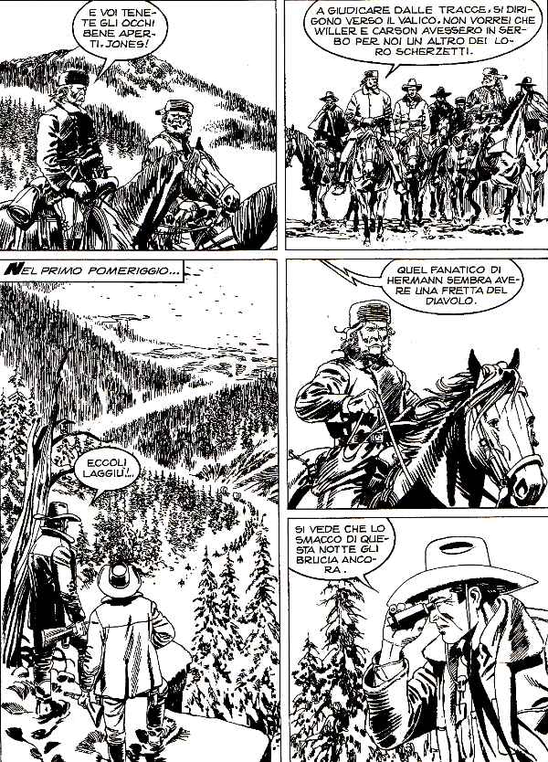 Tex contro Hermann Tex contro Hermann<br>Tex 632, pag.57 - Tavola di Lucio Filippucci<br><i>(c) 2013 Sergio Bonelli Editore</i>
