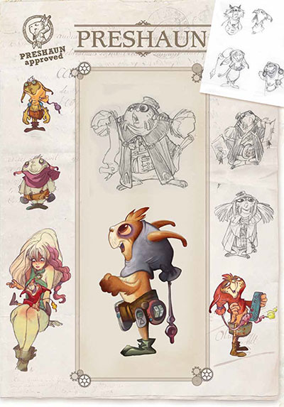 EKHÖ Studio Personaggi: Preshaun<br>disegni di Alessandro Barbucci, colori Nolwenn Lebreton<br><i>(c) 2013 Bao Publishing</i>