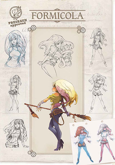 EKHÖ Studio Personaggi: Formicola<br>disegni di Alessandro Barbucci, colori Nolwenn Lebreton<br><i>(c) 2013 Bao Publishing</i>