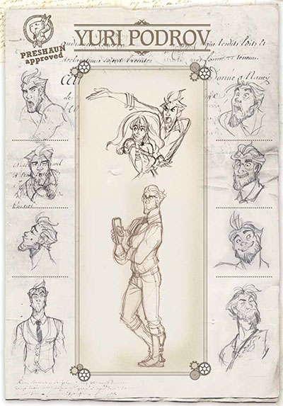EKHÖ Studio Personaggi: Yuri Podrov<br>disegni di Alessandro Barbucci, colori Nolwenn Lebreton<br><i>(c) 2013 Bao Publishing</i>