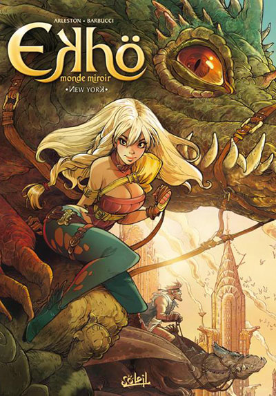 EKHÖ mondo specchio #1 - Cover edizione Francese<br>disegni di Alessandro Barbucci, colori Nolwenn Lebreton<br><i>(c) 2013 Bao Publishing</i>