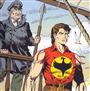 Fishleg e Zagor<br>illustrazione di Walter Venturi, Color Zagor n.1, tratta dal frontespizio<br><i>(c) 2013 Sergio Bonelli Editore</i>
