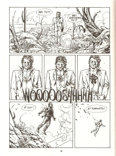 Contatto<br>Tavola di M.Cremona, pag.56<br><i>(c) 2013 Sergio Bonelli editore</i>