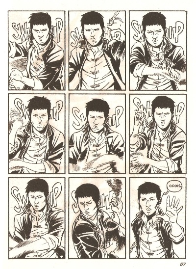 Long Wey, maestro del Kung Fu<br>Tavola di G. Maconi, Long Wey n.2, pag.67<br><i>(c) 2013 Editoriale Aurea</i>