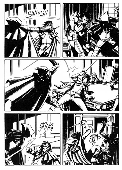 Tavola tratta dal numero 13 Tavola tratta dal numero 13<br>disegni di Giorgio Pontrelli<br><i>(c) 2013 Sergio Bonelli Editore</i>