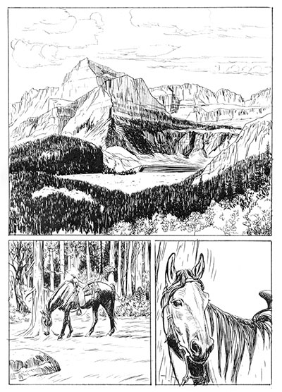 Tavola tratta dal numero 14<br>disegni di Carlo Ambrosini<br><i>(c) 2013 Sergio Bonelli Editore</i>