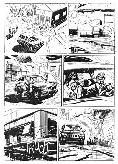 Tavola tratta dal numero 14<br>disegni di Carlo Ambrosini<br><i>(c) 2013 Sergio Bonelli Editore</i>