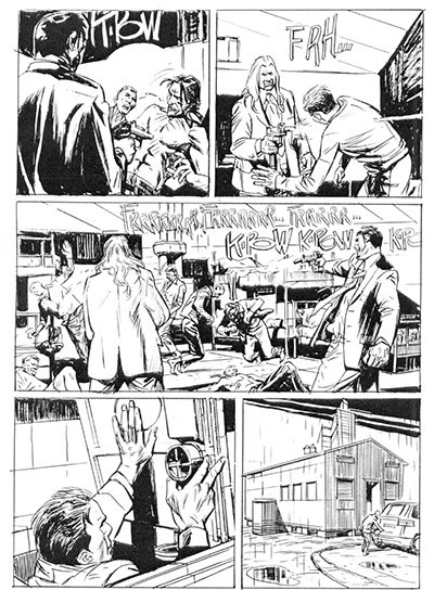 Tavola tratta dal numero 14 Tavola tratta dal numero 14<br>disegni di Carlo Ambrosini<br><i>(c) 2013 Sergio Bonelli Editore</i>
