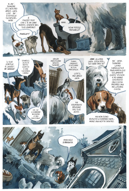 Una tavola del volume Una tavola del volume<br>disegni di Jill Thompson<br><i>(c) 2013 Bao Publishing</i>