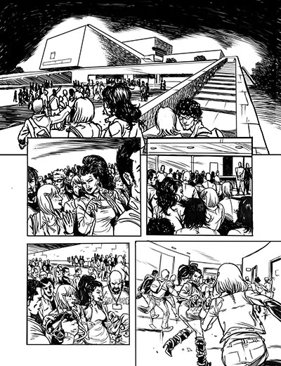 Tavola tratta da Davvero numero 6<br>Michela Da Sacco<br><i>(c) 2013 Paola Barbato & Edizioni Arcadia</i>