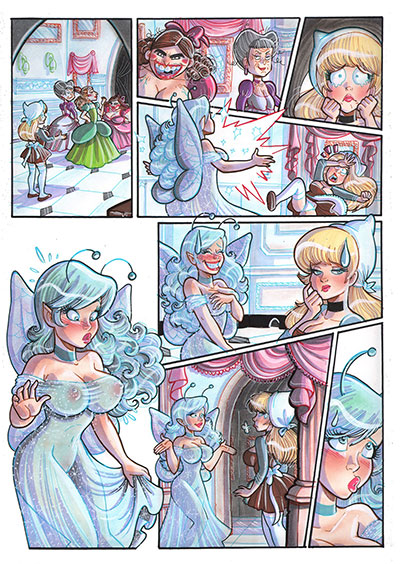 Tavola tratta da Sexy Tales numero 2<br>disegni e colori di Elena Mirulla<br><i>(c) 2013 Salvatore Taormina</i>