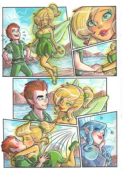 Tavola tratta da Sexy Tales numero 2<br>disegni e colori di Elena Mirulla<br><i>(c) 2013 Salvatore Taormina</i>
