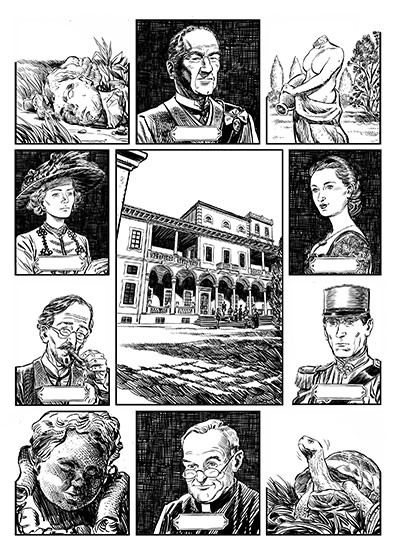 Padre Brown numero 1 - tavola 4<br>disegni di Werner Maresta<br><i>(c) 2013 ReNoir</i>