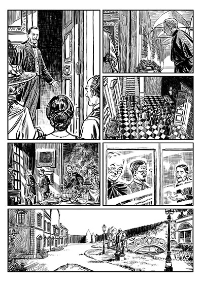 Padre Brown numero 1 - tavola 5<br>disegni di Werner Maresta<br><i>(c) 2013 ReNoir</i>