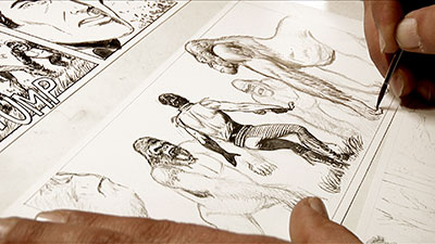 Immagine tratta dal film Noi, Zagor Immagine tratta dal film Noi, Zagor<br>disegno di Gallieno Ferri<br><i>(c) 2013 Arcobaleno Produzioni & Sergio Bonelli Editore</i>