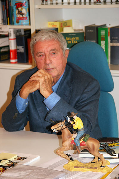 Immagine tratta dal film Noi, Zagor Immagine tratta dal film Noi, Zagor<br>Sergio Bonelli<br><i>(c) 2013 Arcobaleno Produzioni & Sergio Bonelli Editore</i>