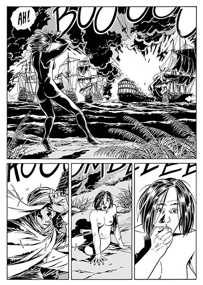 Lilith 11 - L'esplosione dell'Orient<br>disegni di Luca Enoch<br><i>(c) 2013 Sergio Bonelli Editore</i>