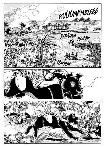 Lilith 11 - La battaglia delle piramidi<br>disegni di Luca Enoch<br><i>(c) 2013 Sergio Bonelli Editore</i>