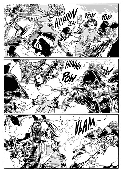 Lilith 11 - La fanteria francese<br>disegni di Luca Enoch<br><i>(c) 2013 Sergio Bonelli Editore</i>