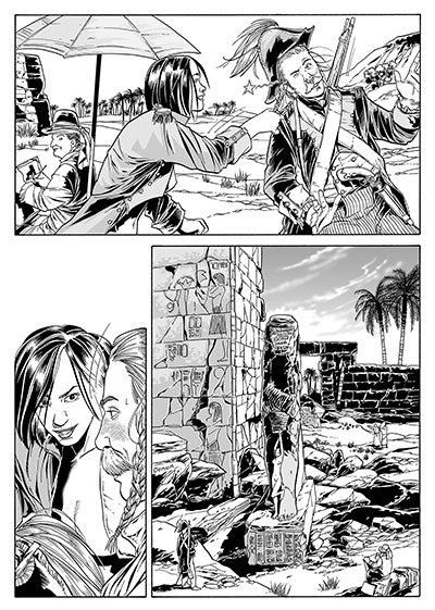 Lilith 11 - Seduta di posa<br>disegni di Luca Enoch<br><i>(c) 2013 Sergio Bonelli Editore</i>