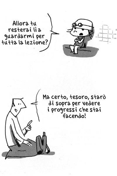 La rassicurazione (1) La rassicurazione (1)<br>Illustrazione di Guy Delisle<br><i>(c) 2013 Rizzoli Lizard</i>