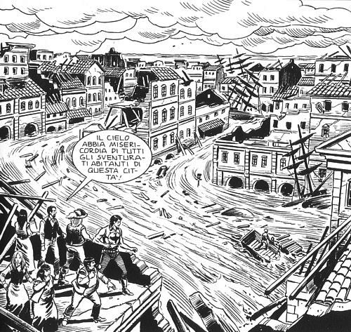 Durante l'apocalisse<br>disegni di Sedioli e Verni, Zagor 579, pag.31<br><i>(c) 2013 Sergio Bonelli Editore</i>