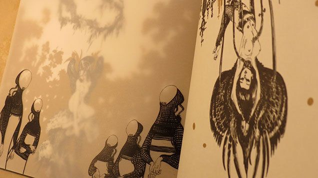 Il teatrino delle bambole morte - Particolare interno<br><i>(c) 2013 Davide Barzi, Giovanni Rigano & Dr.Ink Edizioni</i>