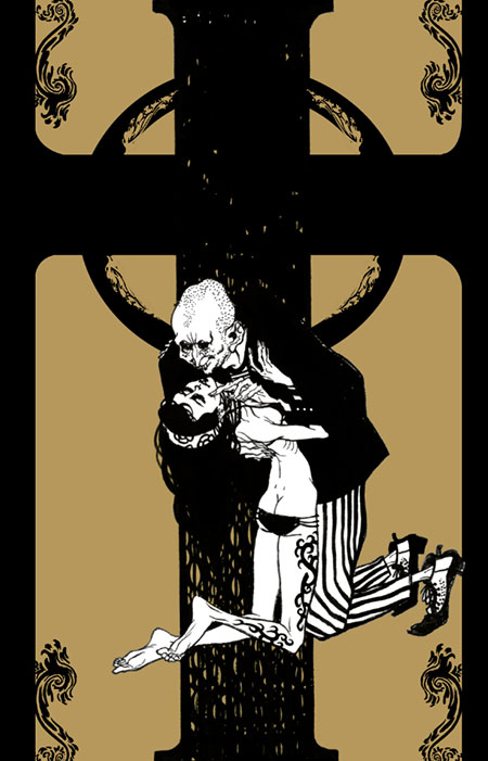 Il teatrino delle bambole morte - La vana cantilena<br>disegni di Giovanni Rigano<br><i>(c) 2013 Davide Barzi, Giovanni Rigano & Dr.Ink Edizioni</i>
