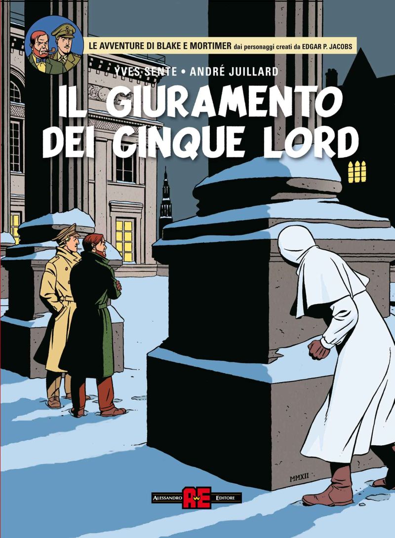 Copertina Il giuramento dei cinque Lord Copertina Il giuramento dei cinque Lord<br>Illustrazione di André Juillard<br><i>(c) 2012 Alessandro Editore</i>