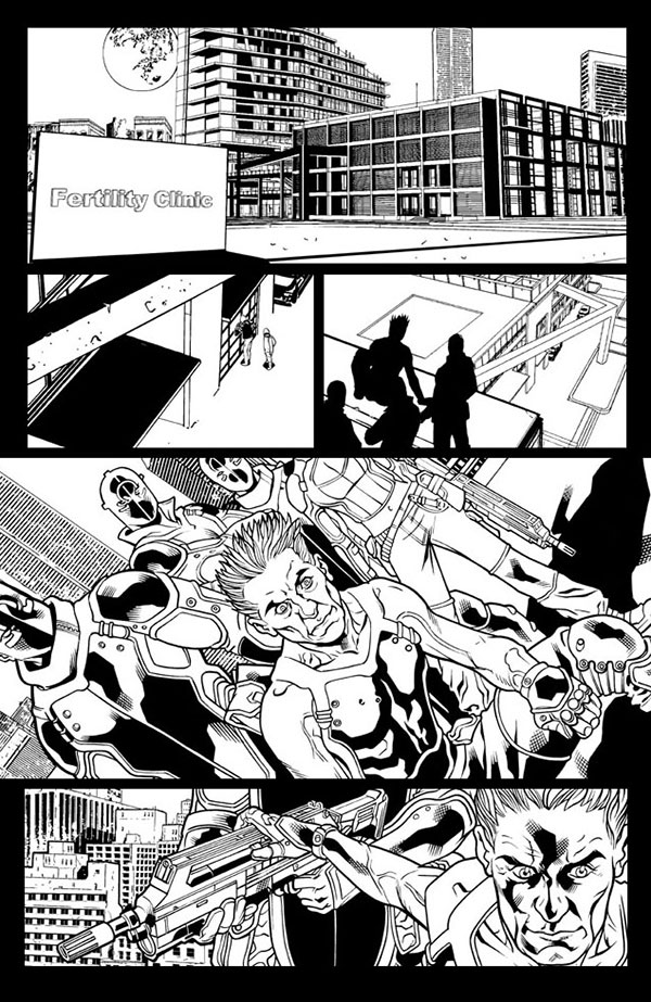 Chine tavola tratta da Ultimate Comics Wolverine: Eredità<br>disegni di David Messina, chine di Gary Erskine<br><i>(c) TM & © 2013 MARVEL Edizione italiana: Panini S.p.A.</i>