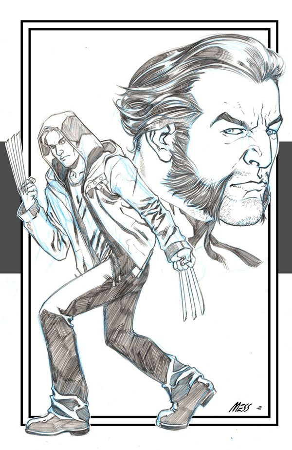Studio Personaggi: Ultimate Wolverine Studio Personaggi: Ultimate Wolverine<br>disegni di David Messina<br><i>(c) TM & © 2013 MARVEL Edizione italiana: Panini S.p.A.</i>