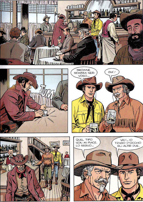 Tex e Carson<br>Color Tex 4, pag.19 - Tavola di Giampiero Casertano<br><i>(c) 2013 Sergio Bonelli Editore</i>
