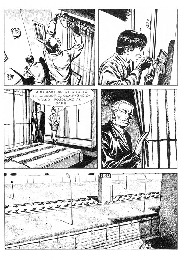 Tavola tratta dal numero 16 Tavola tratta dal numero 16<br>disegni di Matteo Mosca<br><i>(c) 2014 Sergio Bonelli Editore</i>