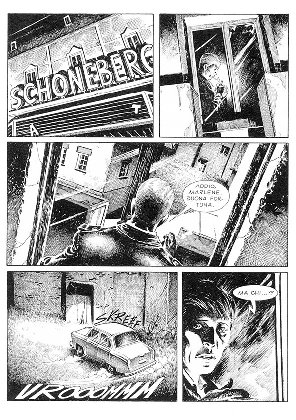 Tavola tratta dal numero 16 Tavola tratta dal numero 16<br>disegni di Matteo Mosca<br><i>(c) 2014 Sergio Bonelli Editore</i>