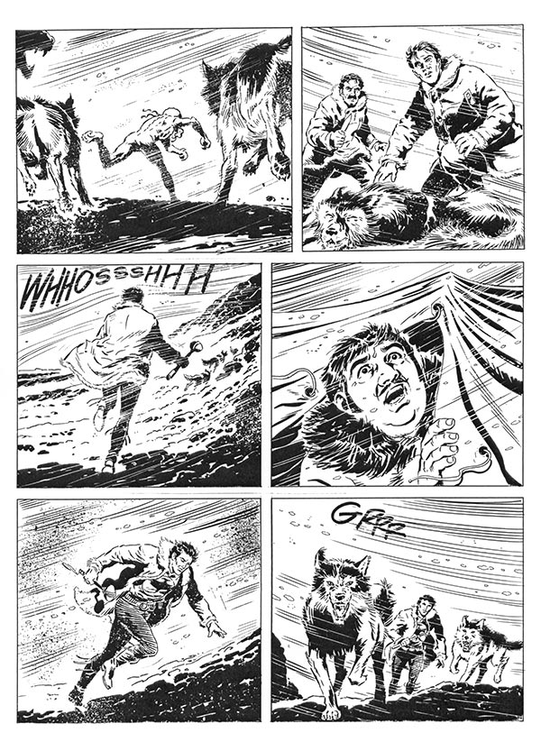 Tavola tratta dagli albi numero 586/588<br>disegni di Raffaele Della Monica<br><i>(c) 2014 Sergio Bonelli Editore</i>