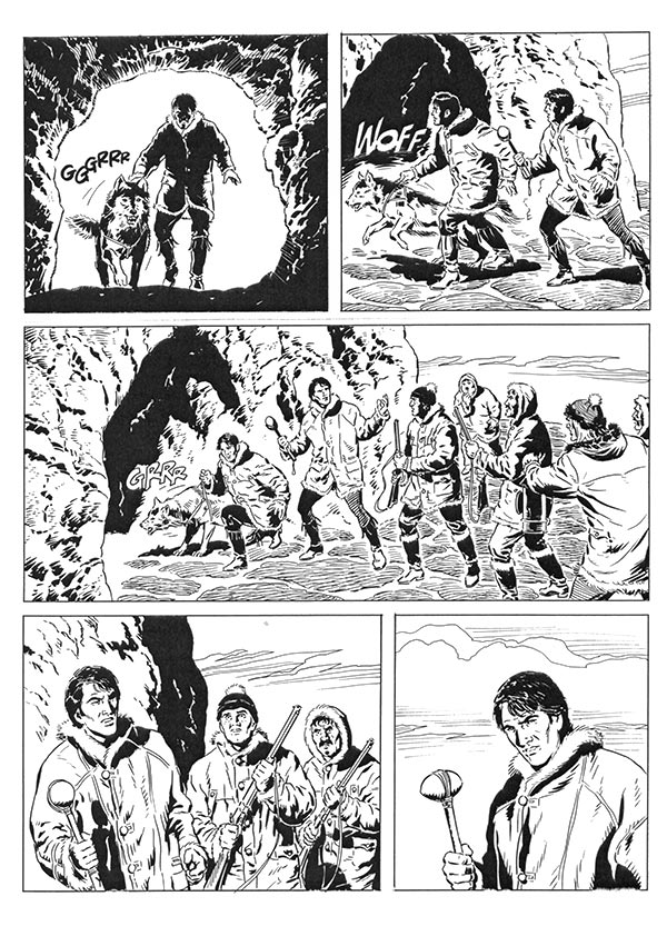 Tavola tratta dagli albi numero 586/588<br>disegni di Raffaele Della Monica<br><i>(c) 2014 Sergio Bonelli Editore</i>