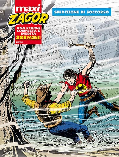 Cover Maxi Numero 21<br>disegni di Gallieno Ferri<br><i>(c) 2014 Sergio Bonelli Editore</i>