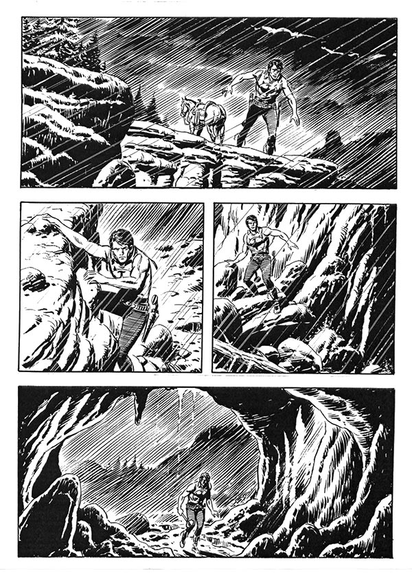 Tavola tratta dall'albo numero 593<br>disegni di Marco Verni<br><i>(c) 2014 Sergio Bonelli Editore</i>