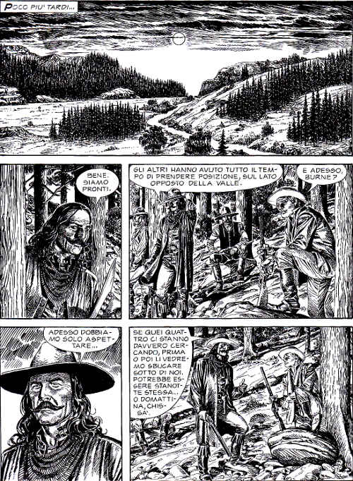 Prima della sparatoria infinita Prima della sparatoria infinita<br>Almanacco del West 2014, pag.55 - tavola di Orestes Suarez<br><i>(c) 2014 Sergio Bonelli Editore</i>