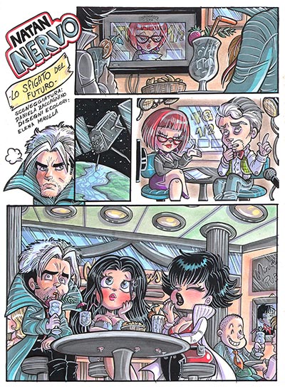 Cronaca di Topolinia numero 12 - Natan Nervo<br>disegni e colori di Elena Mirulla<br><i>(c) 2014 Salvatore Taormina</i>