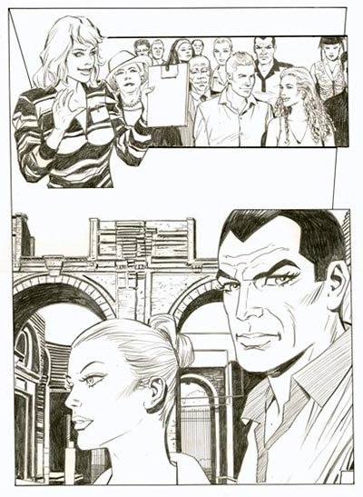 Tavola tratta dall'albetto Diabolik - Colpo al castello di Rivoli<br>disegni di Giorgio Montorio<br><i>(c) 2014 Astorina & Salvatore Taormina</i>