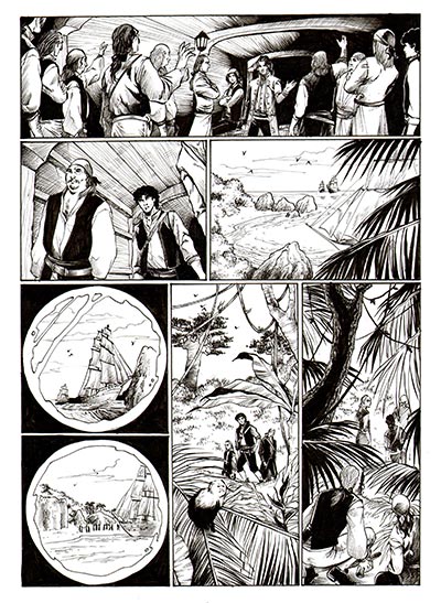 Cronaca Comics numero 12 - David l'Errante<br>disegni di Michela Cacciatore<br><i>(c) 2014 Salvatore Taormina</i>