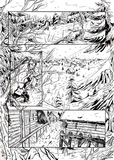 Cronaca Comics numero 12 - Cronache del Ghiaccio<br>disegni di Michela Cacciatore<br><i>(c) 2014 Salvatore Taormina</i>