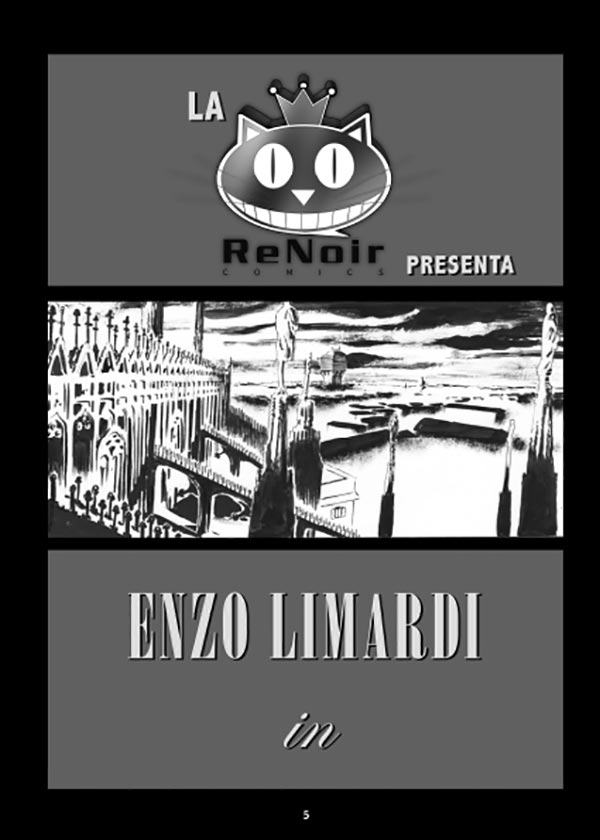 Tavola tratta da Unico indizio le scarpe da tennis<br>disegni di Marco Villa<br><i>(c) 2014 ReNoir</i>
