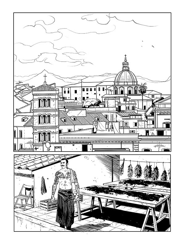 Chef Rubio: Food Fighter - Tavola 1<br>disegni di Enza Fontana<br><i>(c) 2014 Edizioni Star Comics</i>