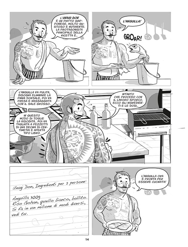 Chef Rubio: Food Fighter - Tavola 12<br>disegni di Giuseppe Lo Bocchiaro<br><i>(c) 2014 Edizioni Star Comics</i>