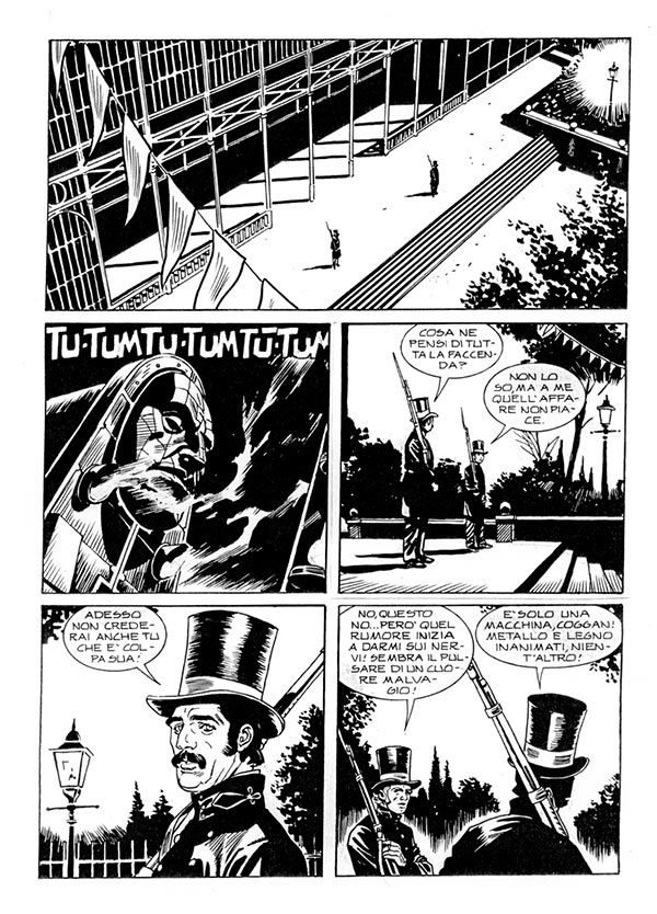 Tavola tratta dal numero 19<br>disegni di Alessia Fattore e Maurizio Di Vincenzo<br><i>(c) 2014 Sergio Bonelli Editore</i>