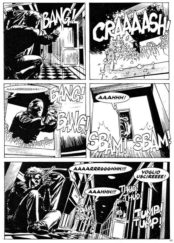 Tavola tratta dal numero 20 Tavola tratta dal numero 20<br>disegni di Daniele Caluri<br><i>(c) 2014 Sergio Bonelli Editore</i>