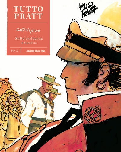 Copertina Tutto Pratt n.3<br>Illustrazione di Hugo Pratt<br><i>(c) 2014 Rizzoli Lizard</i>